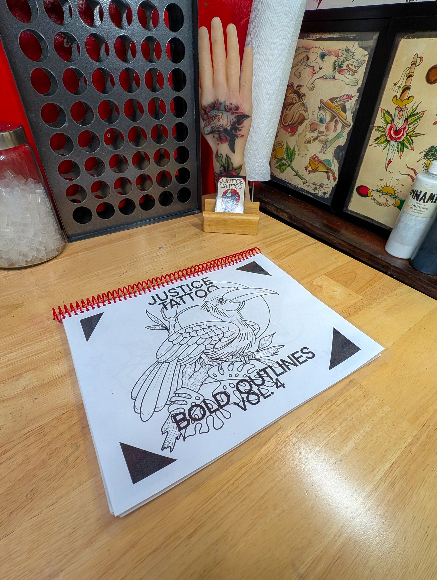 Traditional Bold Tattoo Flash Book - Handmade by Justice Tattoo