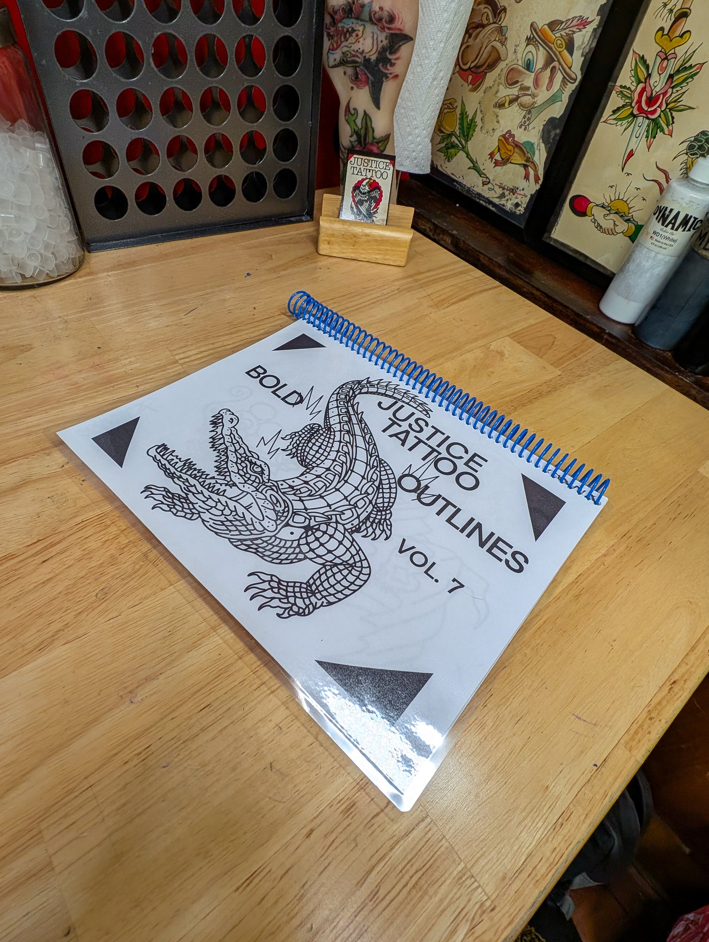 Traditional Bold Tattoo Flash Book - Handmade by Justice Tattoo