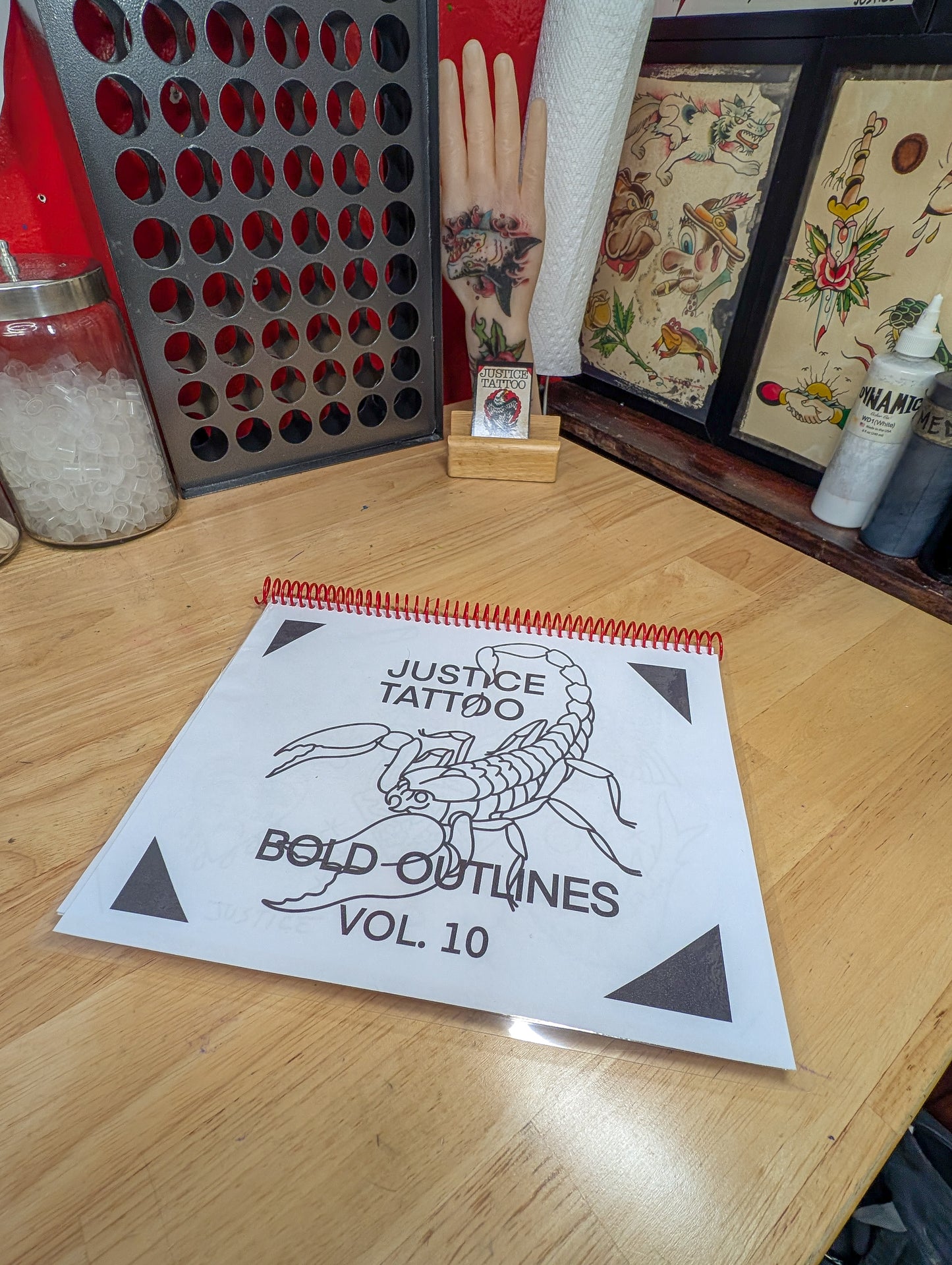 Traditional Bold Tattoo Flash Book - Handmade by Justice Tattoo