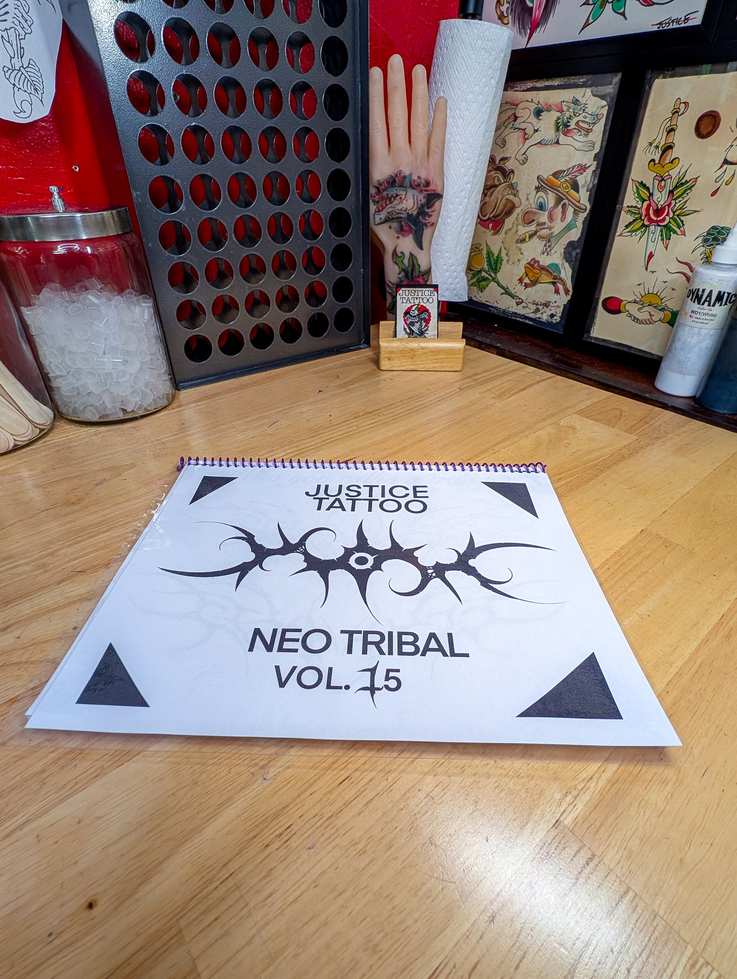 Traditional Bold Tattoo Flash Book - Handmade by Justice Tattoo