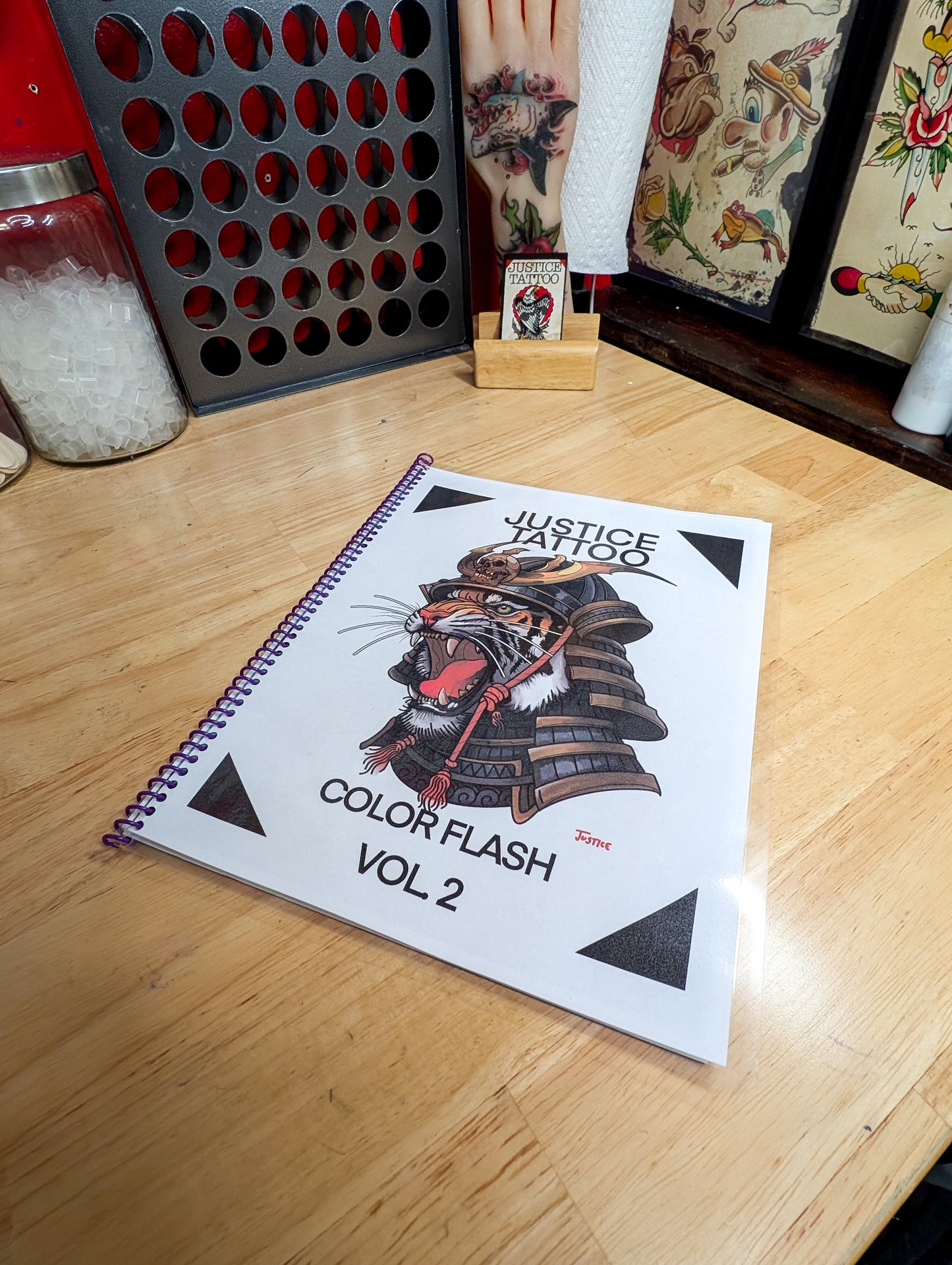 Traditional Bold Tattoo Flash Book - Handmade by Justice Tattoo